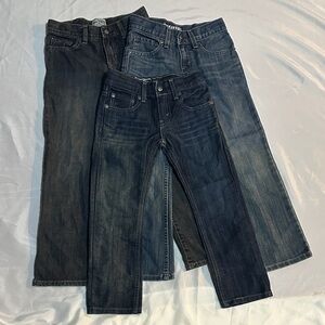 3 Pairs of Boys Size 7 Jeans Levi’s and Children’s Place
